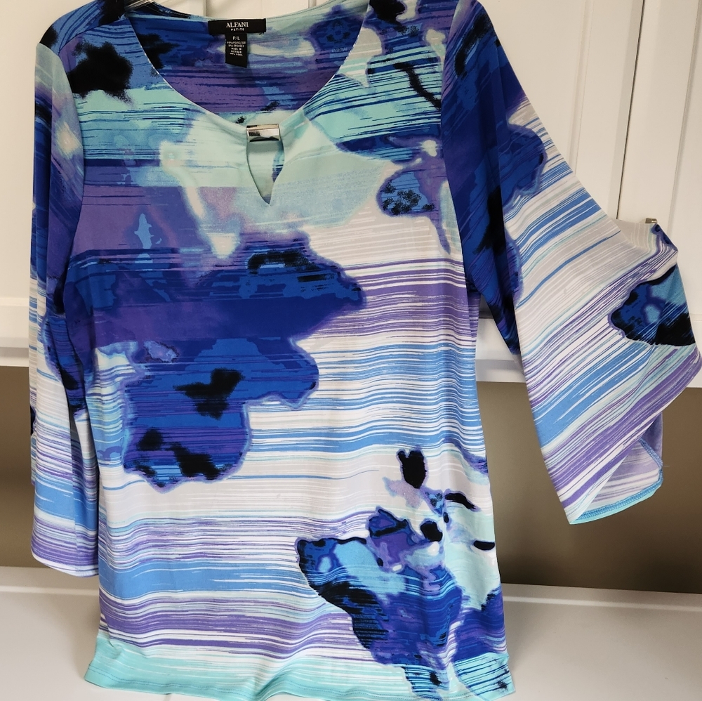 Alfani Bell Sleeve Blouse Size Petite Large-